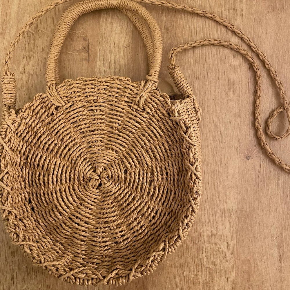 Round boho crossbody bag
